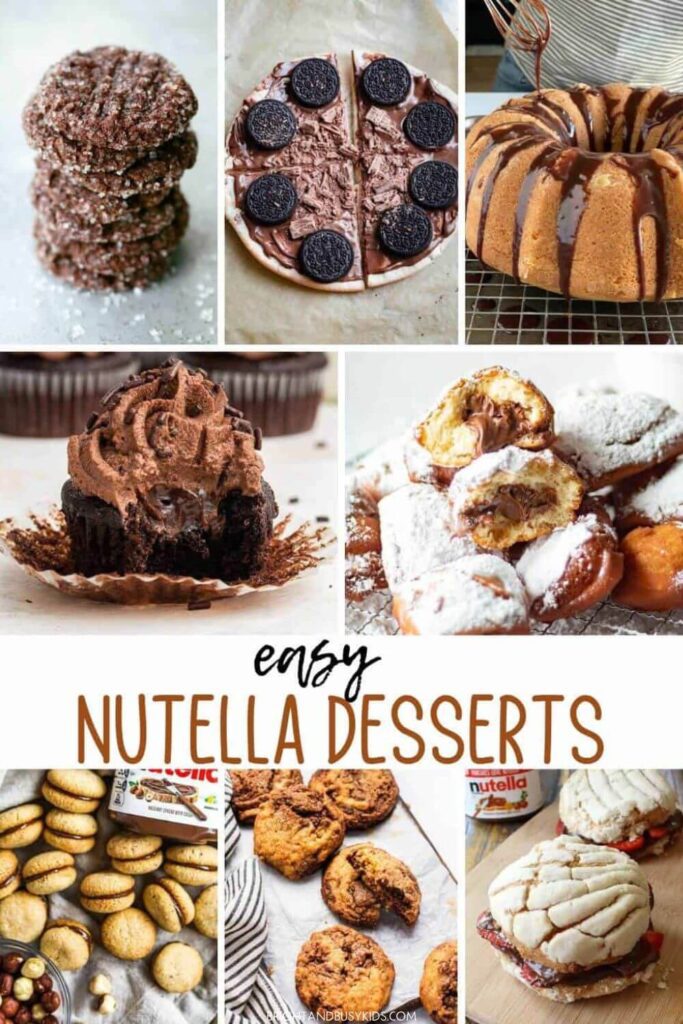 Desserts with Nutella