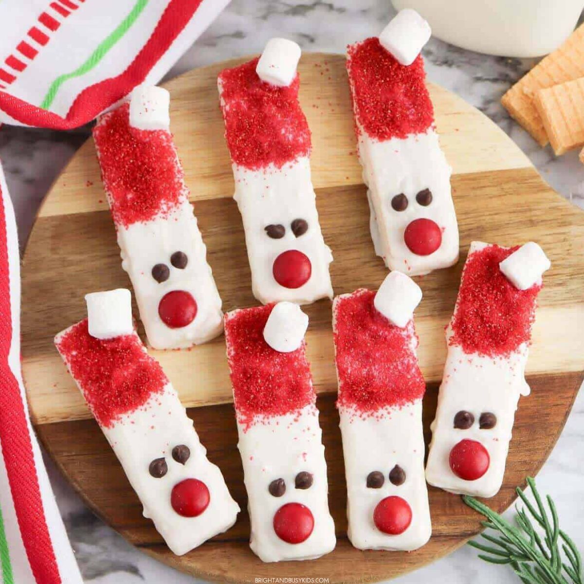 Santa Wafer Cookies