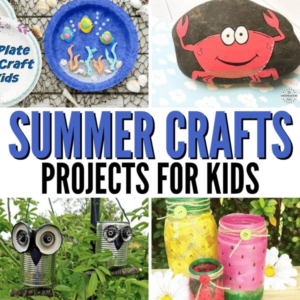 DIY Summer Craft Projects for Kids featured