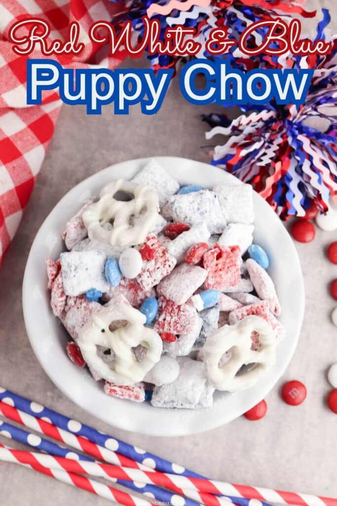 Red White and Blue Puppy Chow