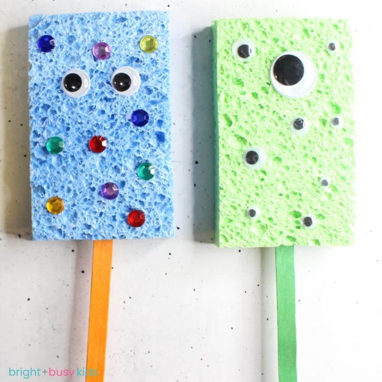 Kitchen Sponge Puppets