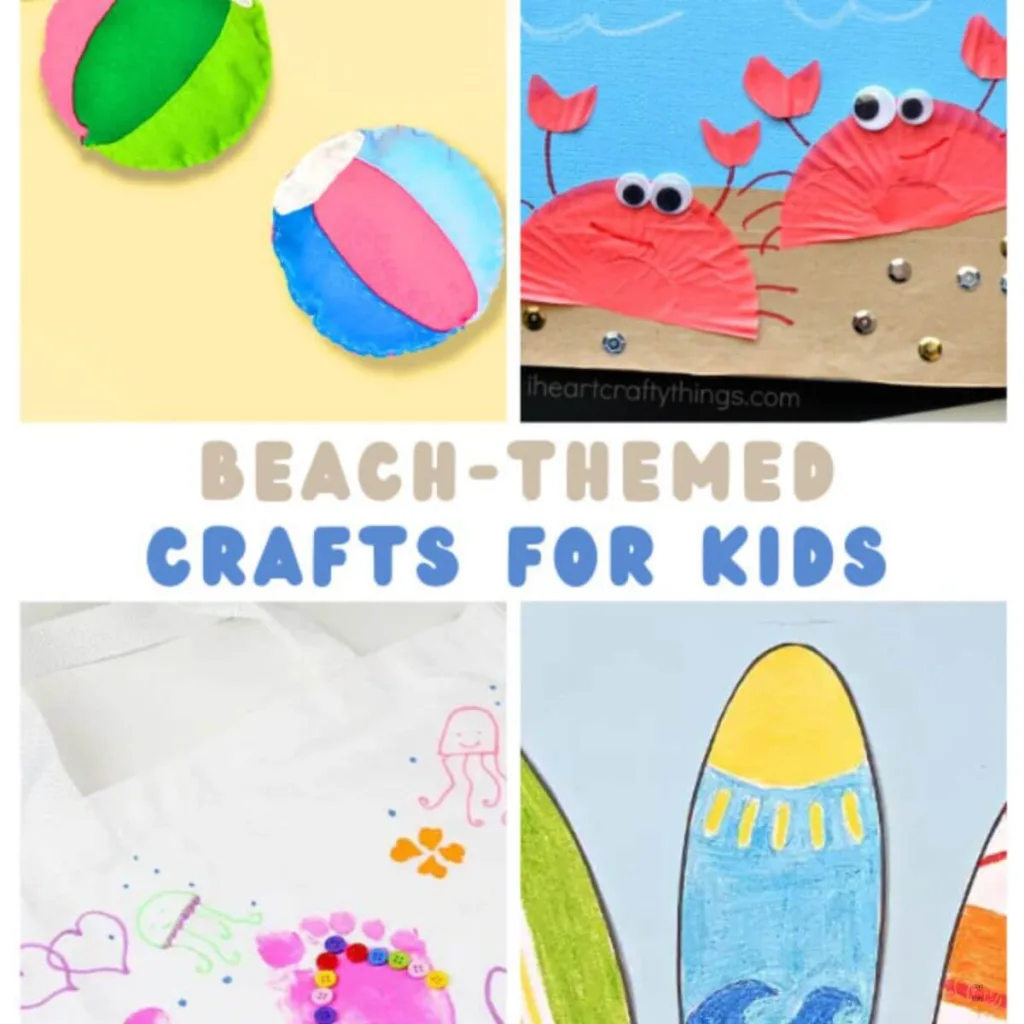 Beach Themed Crafts for Kids Pin